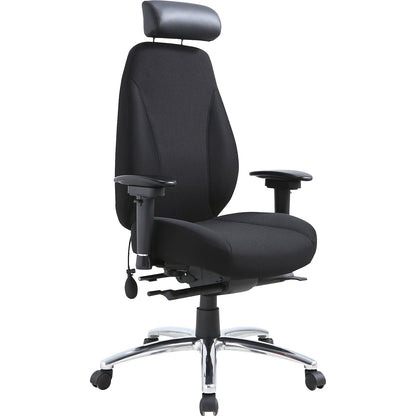 Orion office chair, with 4D arm rests and synchronous mechanism, black.