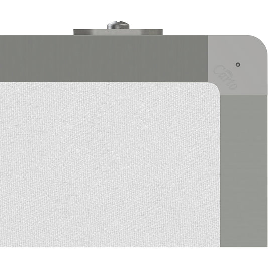 Mobile pinboard, fabric covering/whiteboard, WxH 1200 x 1500 mm, beige.
