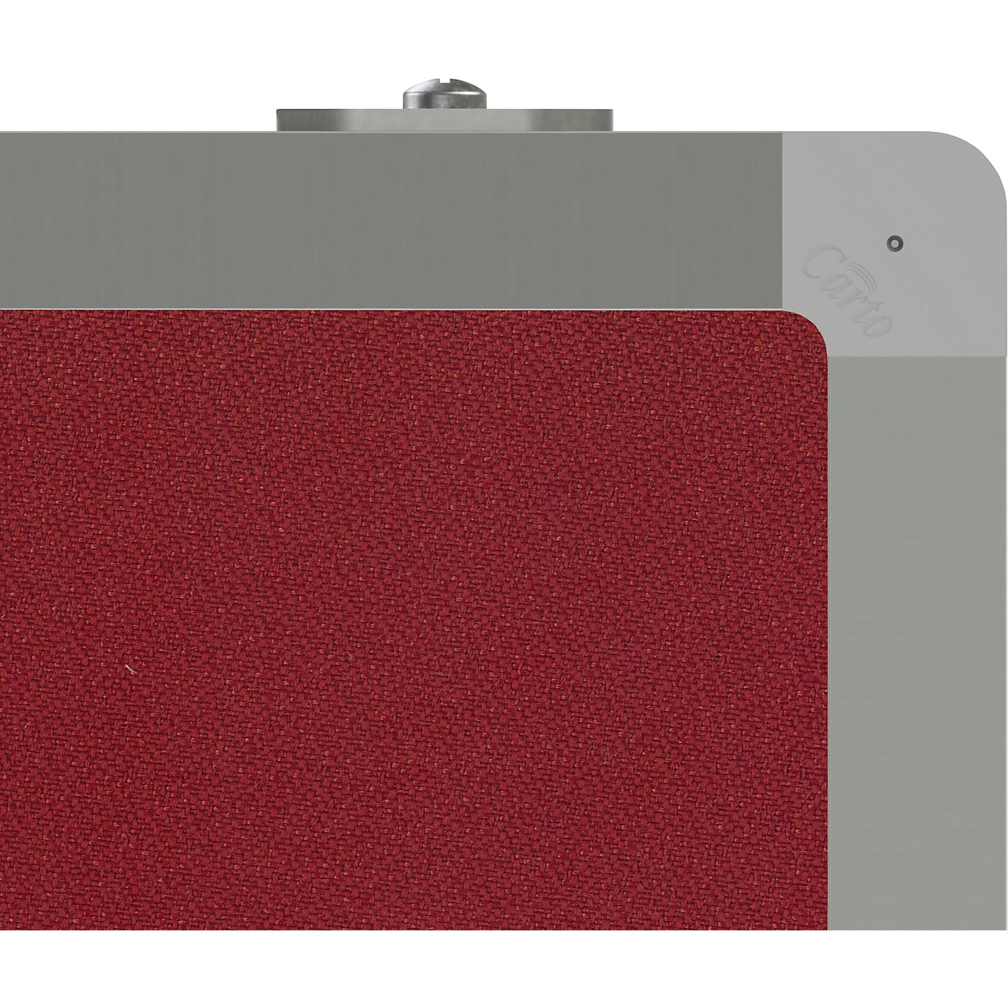 Mobile pinboard, fabric covering/whiteboard, WxH 1200 x 1500 mm, red brown.