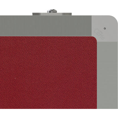 Mobile pinboard, fabric covering/whiteboard, WxH 1200 x 1500 mm, red brown.