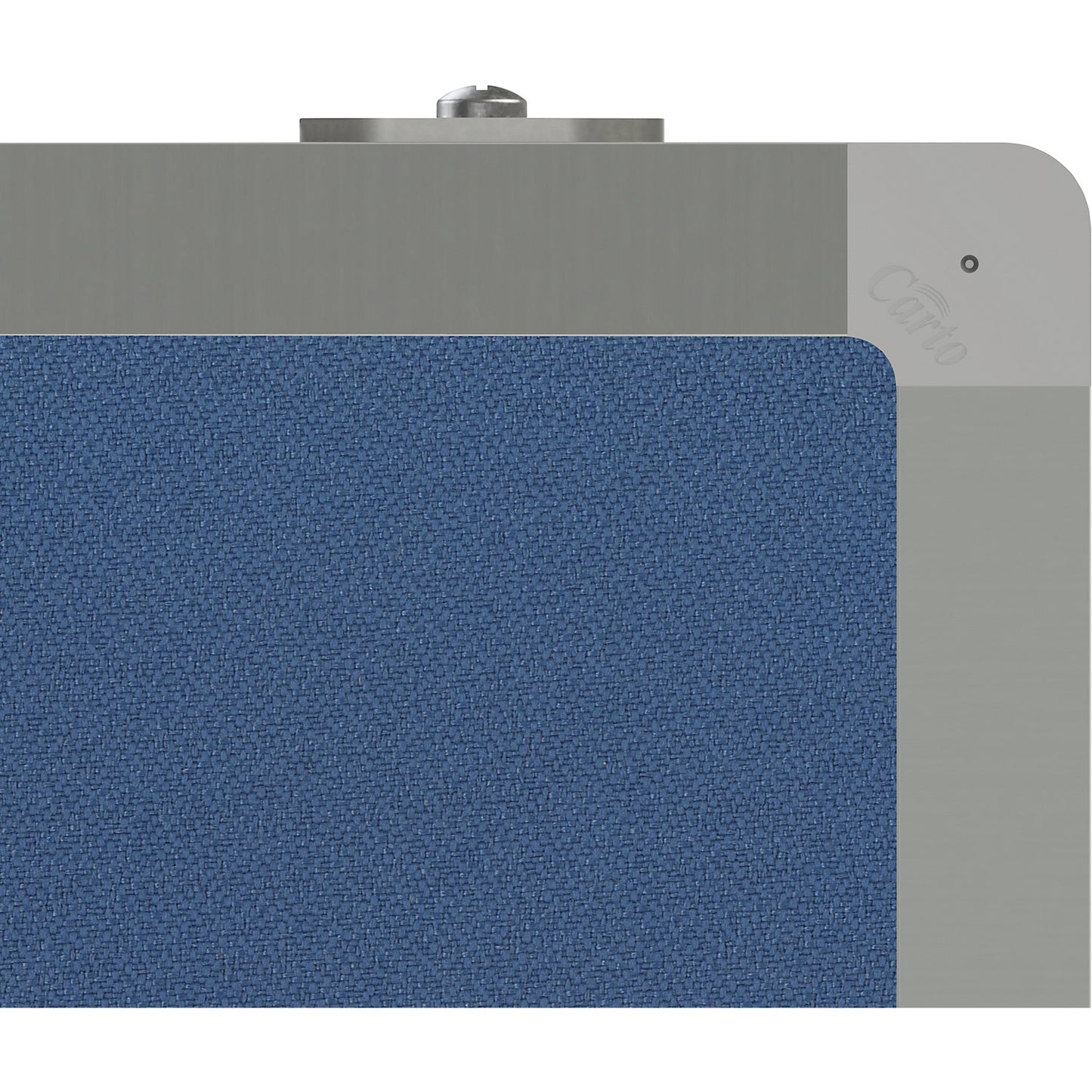 Display panel, mobile, fabric, both sides, grey blue, WxH 1200 x 1500 mm.