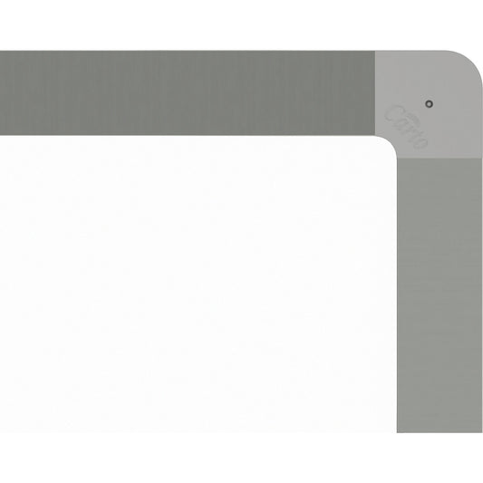 Mobile pinboard, fabric covering/whiteboard, WxH 1200 x 1500 mm, white.
