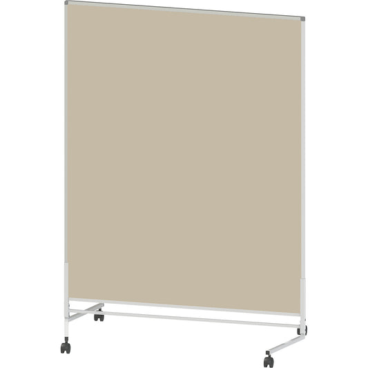 Display panel, mobile, fabric, both sides, beige, WxH 1200 x 1500 mm.