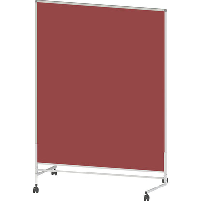 Display panel, mobile, fabric, both sides, red brown, WxH 1200 x 1500 mm.