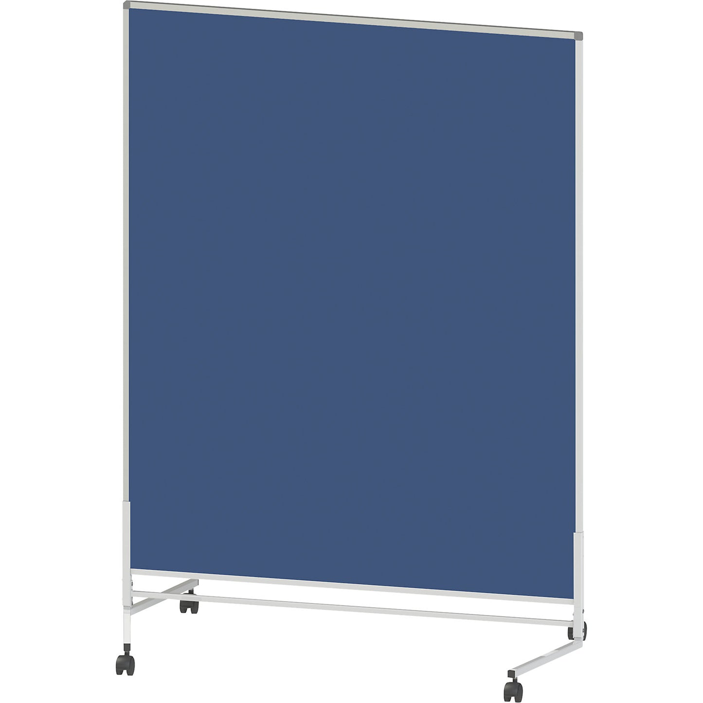 Display panel, mobile, fabric, both sides, grey blue, WxH 1200 x 1500 mm.
