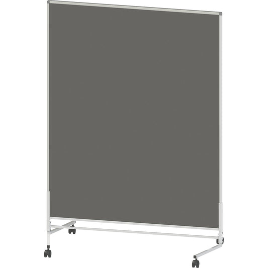 Display panel, mobile, fabric, both sides, charcoal, WxH 1200 x 1500 mm.