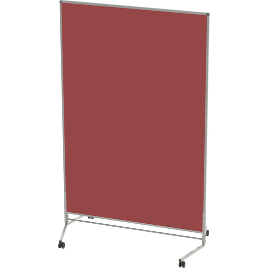 Display panel, mobile, fabric, both sides, red brown, WxH 1200 x 1800 mm.