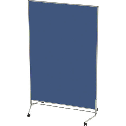 Display panel, mobile, fabric, both sides, grey blue, WxH 1200 x 1800 mm.