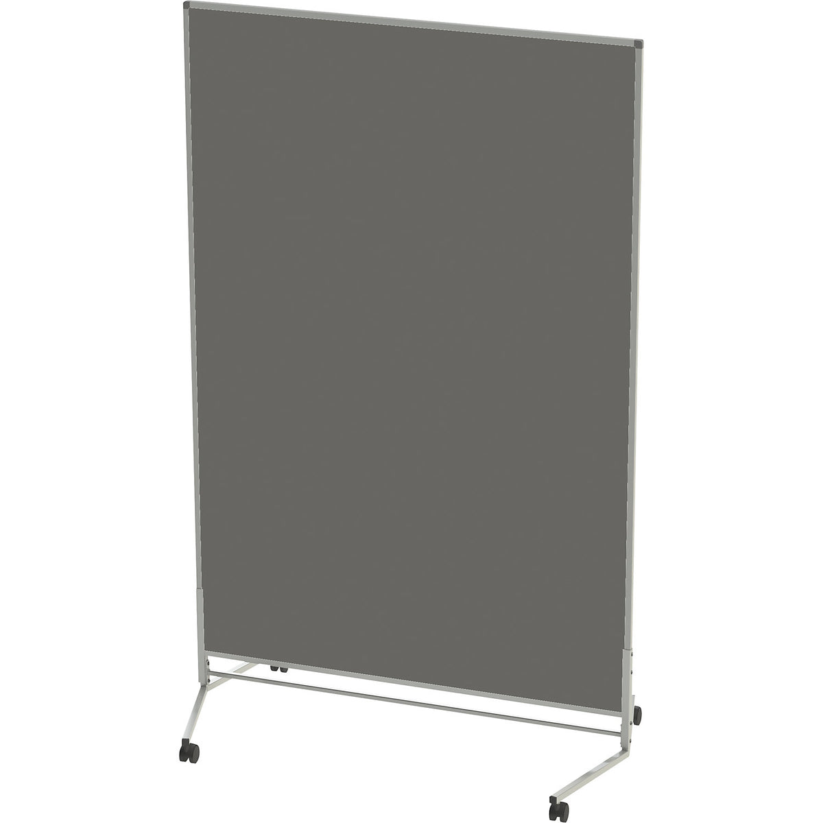 Display panel, mobile, fabric, both sides, charcoal, WxH 1200 x 1800 mm.