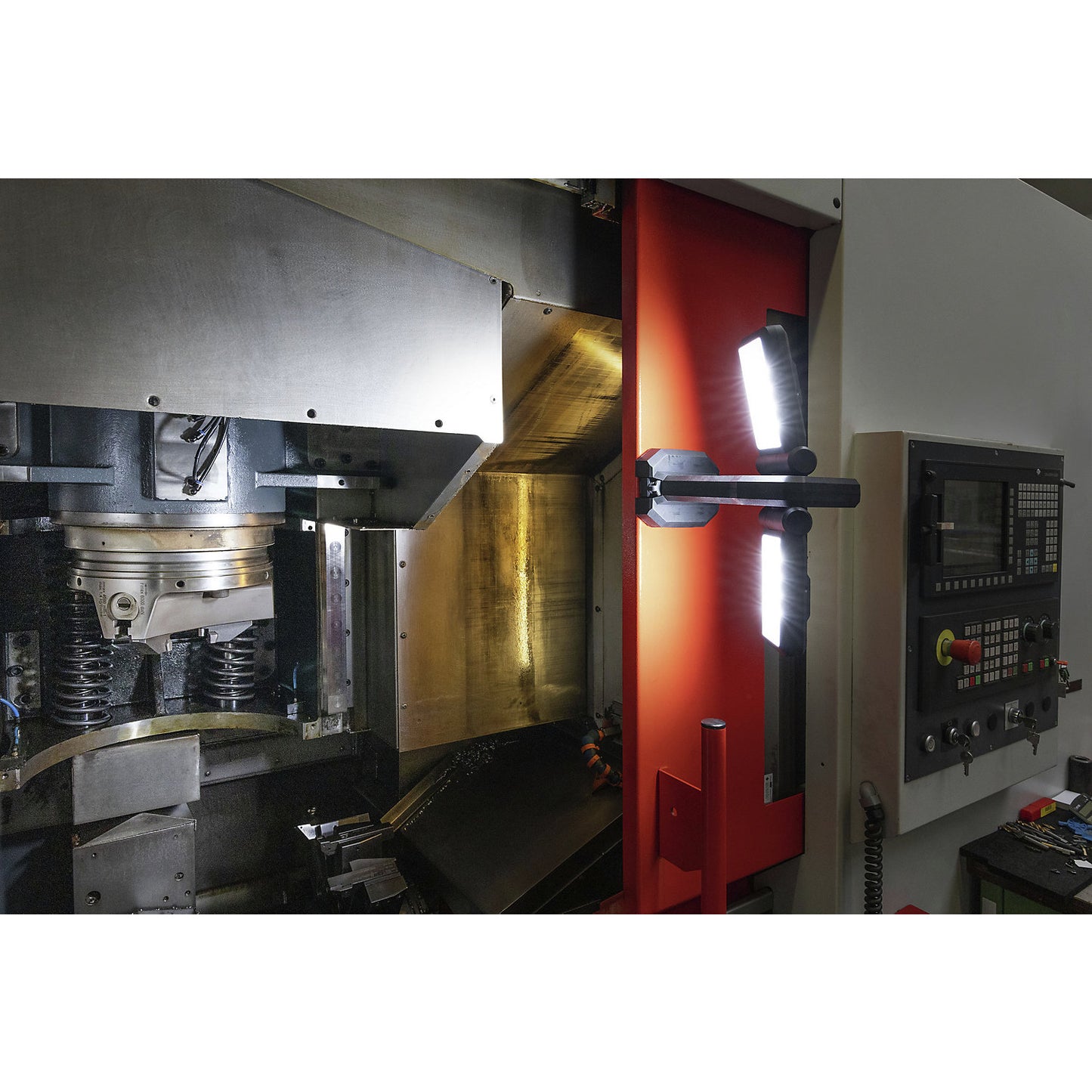 WL11500R rechargeable LED work spotlight, 11500 lm, black, LxWxH 148 x 215 x 850 mm.