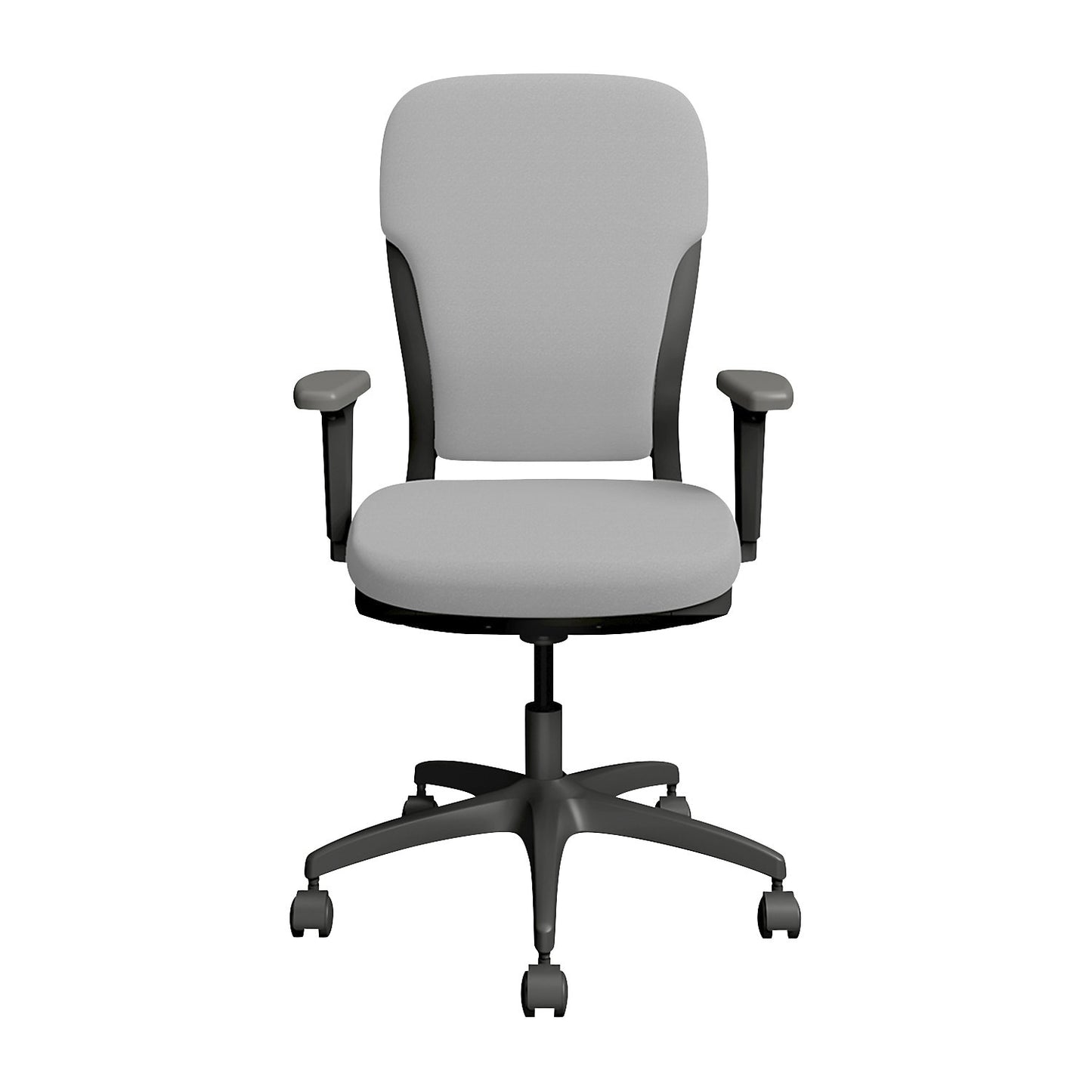 MOTION office chair, upholstered backrest, dark grey, grey.