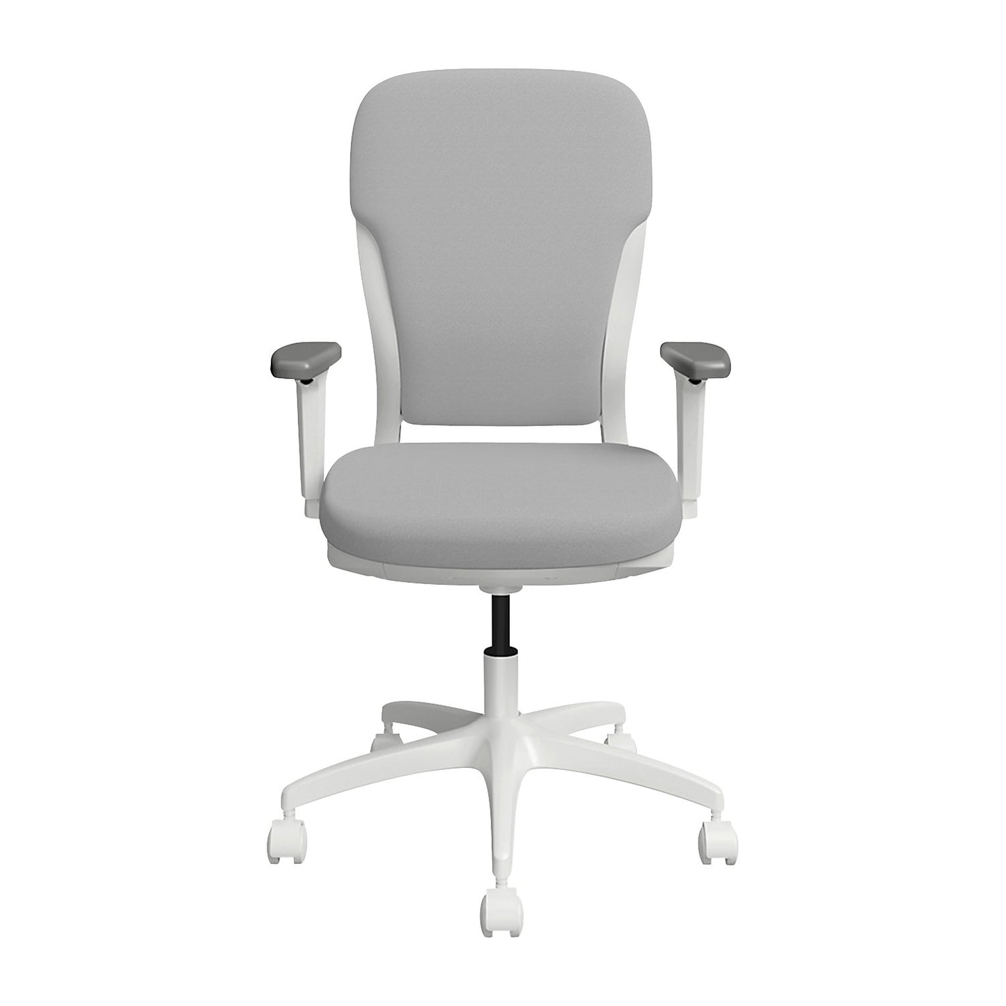 MOTION office chair, upholstered backrest, white, grey.