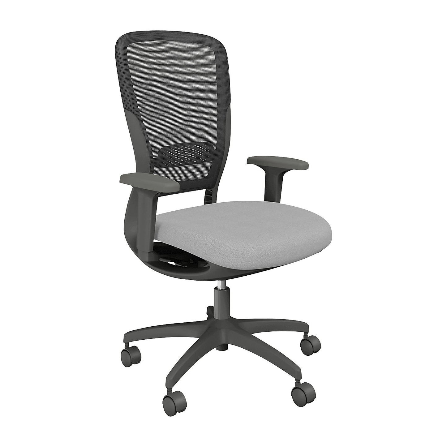 MOTION office chair, mesh backrest, dark grey, grey.