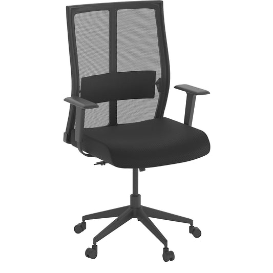 AERO office chair, with armrests, black, without head rest.