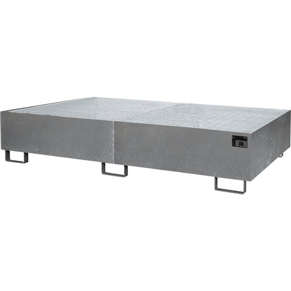 Base sump tray, 570 l sump capacity, LxWxH 2650 x 1300 x 300 mm, with grate, hot dip galvanised.