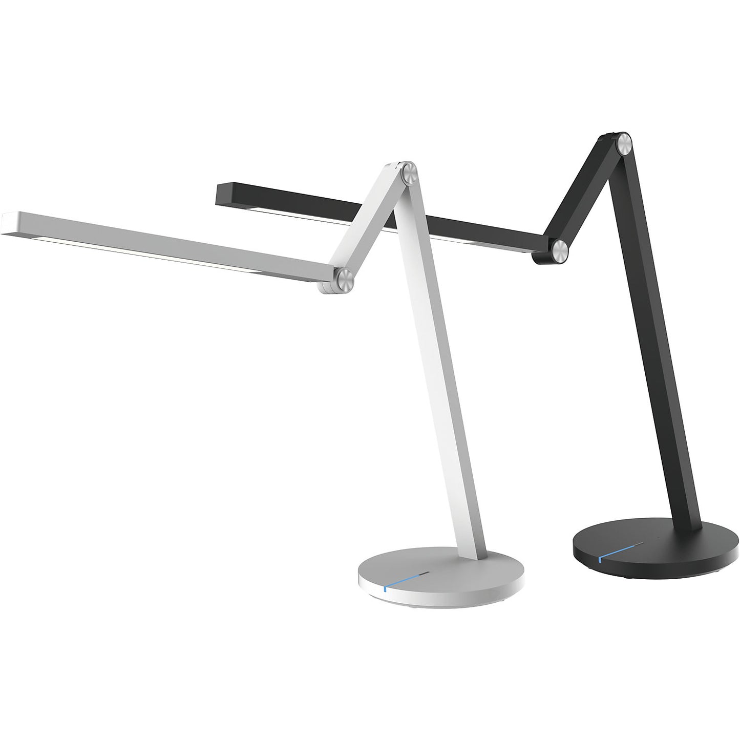 Cascade LED desk lamp, dimmable, black, 450 lm.