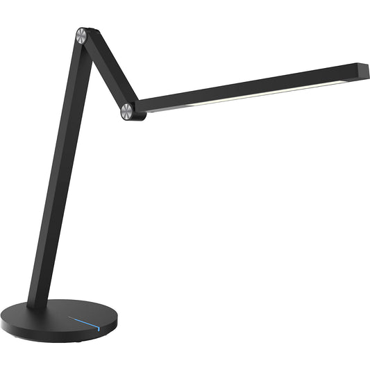 Cascade LED desk lamp, dimmable, black, 450 lm.
