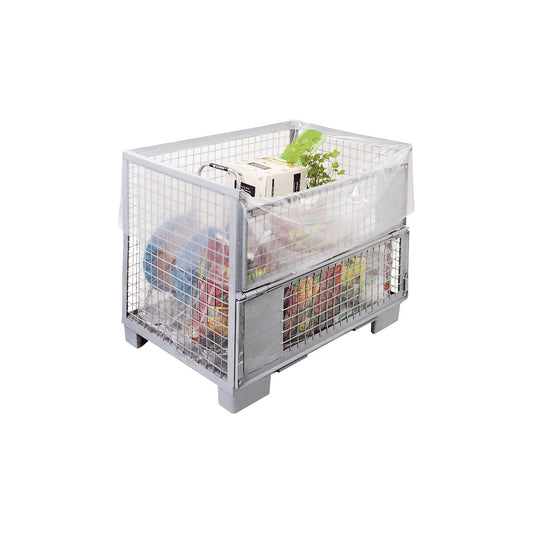 Side gusset bag, material thickness 100 µm, W + fold x H 700 + 500 x 1400 mm, pack of 100.