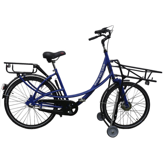 Cargo bike B01, with coaster brake, blue, 3-speed gears.