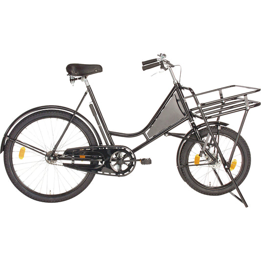 CLASSIC cargo bicycle, steel, max. load 140 kg, black.