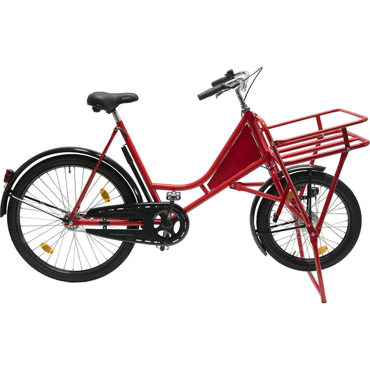 CLASSIC cargo bicycle, steel, max. load 140 kg, red.