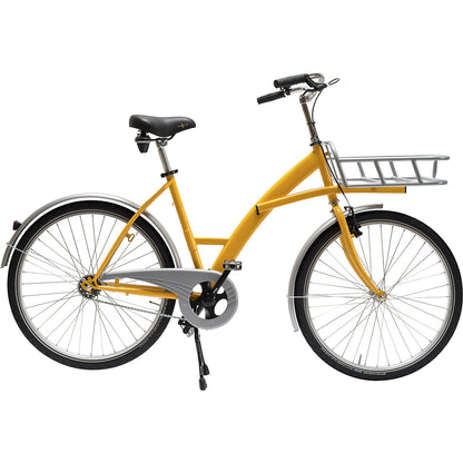 BASIC company bicycle, steel, max. load 140 kg, yellow.