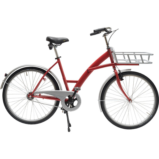 BASIC company bicycle, steel, max. load 140 kg, red.
