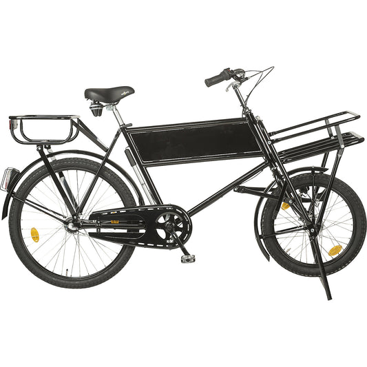 CLASSIC M cargo bicycle, steel, max. load 140 kg, black.