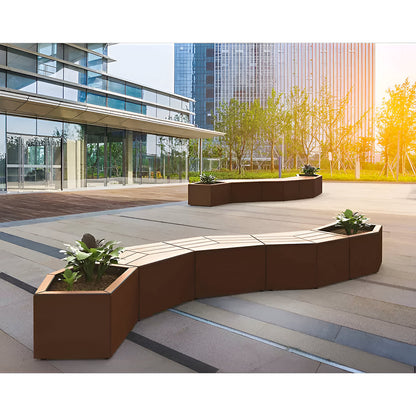 KAIRO bench seat, HxWxT 472 x 1067 x 667 mm, without back rest, light oak, silk grey RAL 7044.