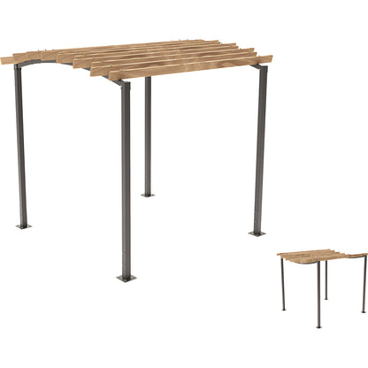 OZEAN pergola, standard unit, HxW 2910 x 3020 mm, charcoal.