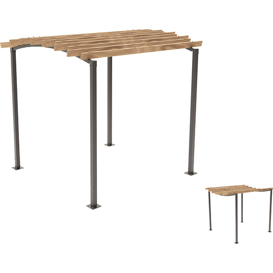 OZEAN pergola, standard unit, HxW 2910 x 3020 mm, charcoal.