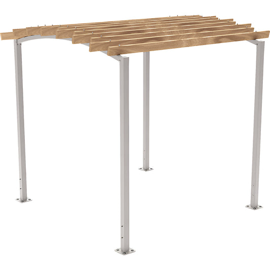 OZEAN pergola, standard unit, HxW 2910 x 3020 mm, silk grey.