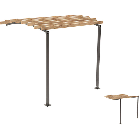 OZEAN pergola, extension unit for increasing width, HxW 2910 x 3020 mm, charcoal.