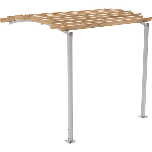 OZEAN pergola, extension unit for increasing width, HxW 2910 x 3020 mm, silk grey.