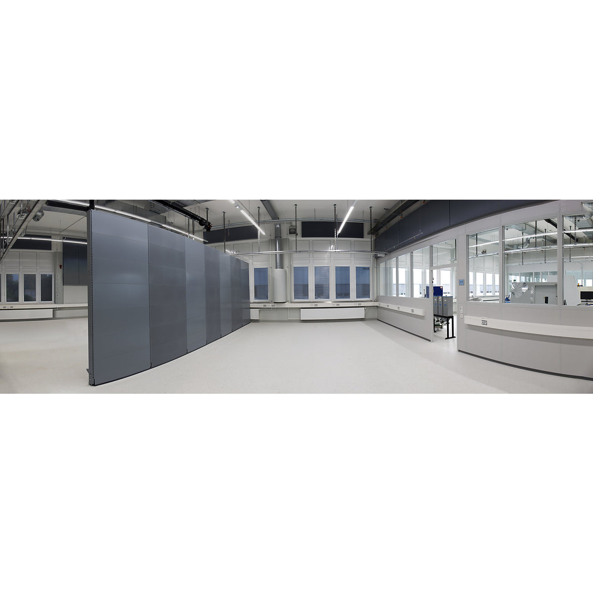 Acoustic partition, office/industry, individual partition walls, LxWxH 1030 x 276 x 2500 mm.