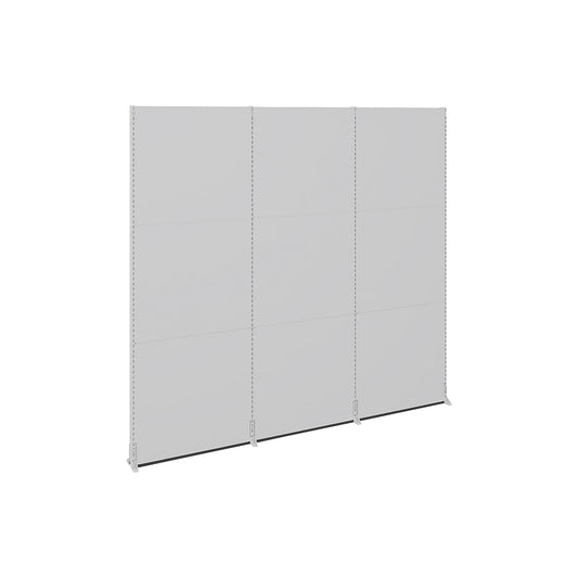 Acoustic partition, office/industry, individual partition walls, LxWxH 3030 x 276 x 3000 mm.