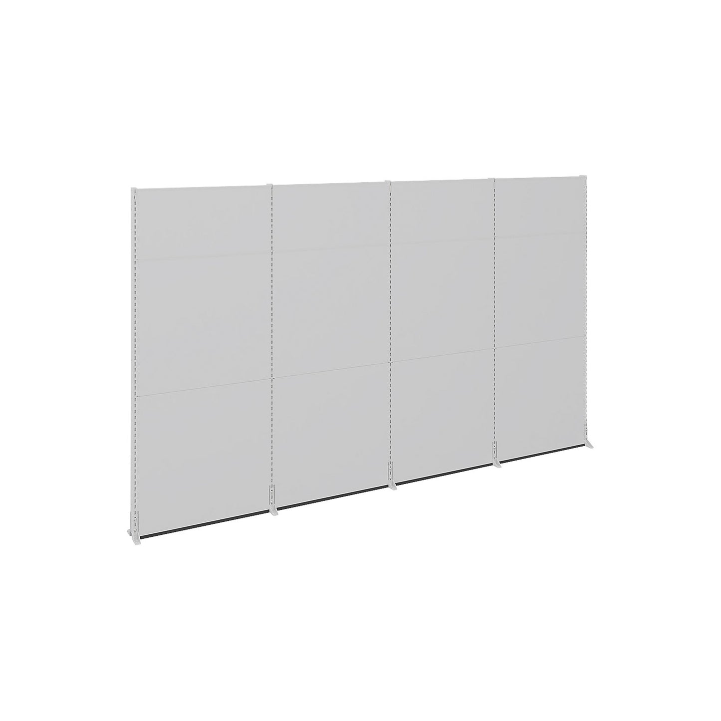 Acoustic partition, office/industry, individual partition walls, LxWxH 4030 x 276 x 2500 mm.