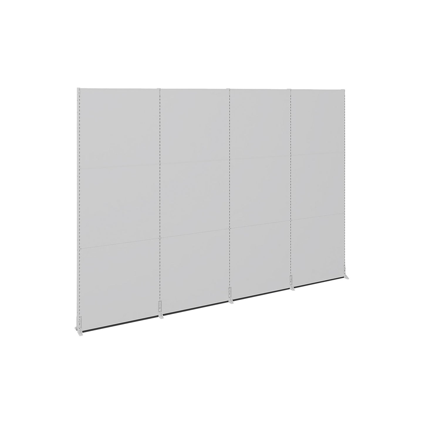 Acoustic partition, office/industry, individual partition walls, LxWxH 4030 x 276 x 3000 mm.