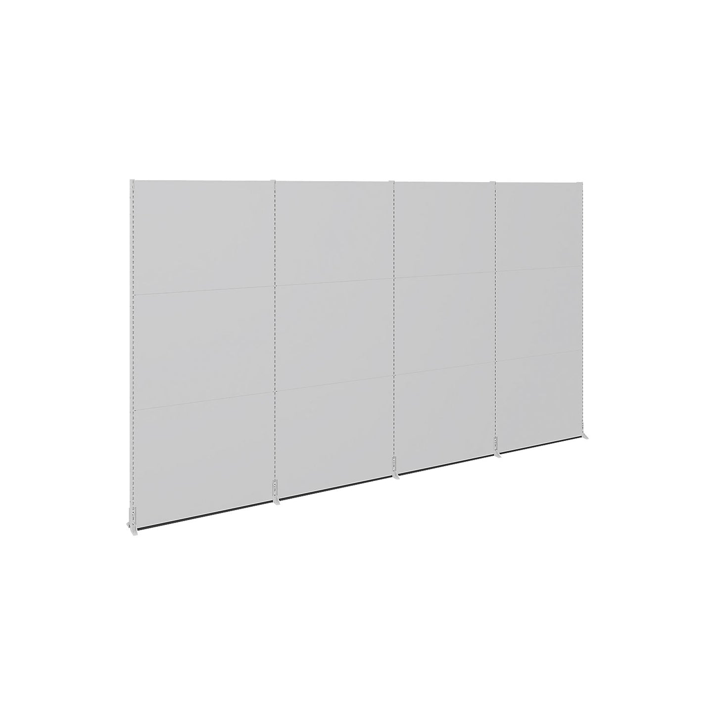 Acoustic partition, office/industry, individual partition walls, LxWxH 5030 x 276 x 3000 mm.