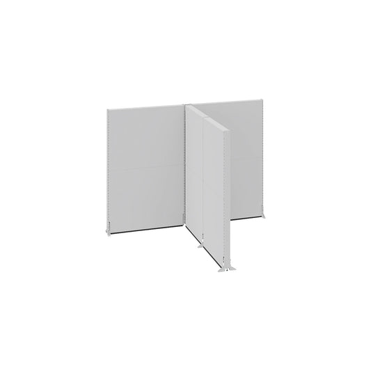 Acoustic partition, industry, complete modules, LxWxH 2656 x 2131 x 2000 mm.