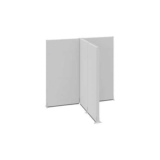 Acoustic partition, industry, complete modules, LxWxH 2656 x 2131 x 2500 mm.