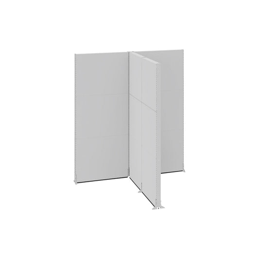Acoustic partition, industry, complete modules, LxWxH 2656 x 2131 x 3000 mm.
