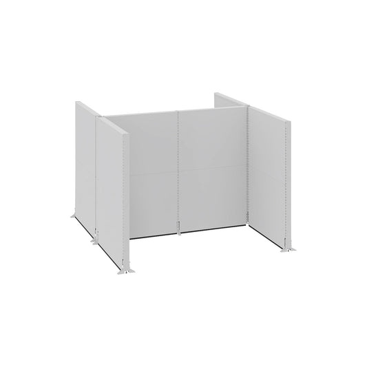 Acoustic partition, industry, complete modules, LxWxH 2900 x 2670 x 2000 mm.