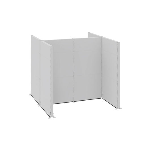Acoustic partition, industry, complete modules, LxWxH 2900 x 2670 x 2500 mm.