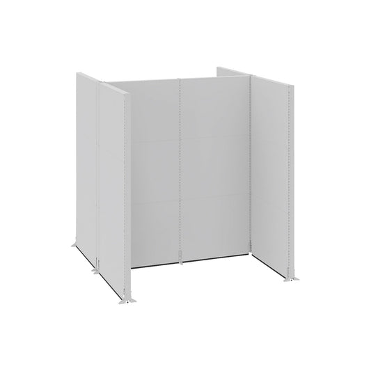 Acoustic partition, industry, complete modules, LxWxH 2900 x 2670 x 3000 mm.