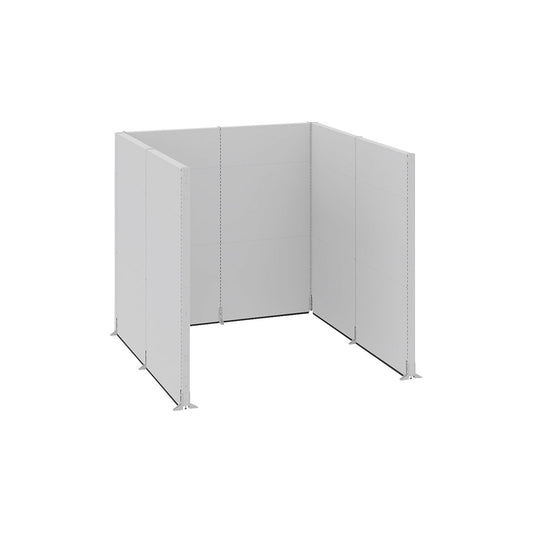 Acoustic partition, industry, complete modules, LxWxH 2730 x 2630 x 2500 mm.