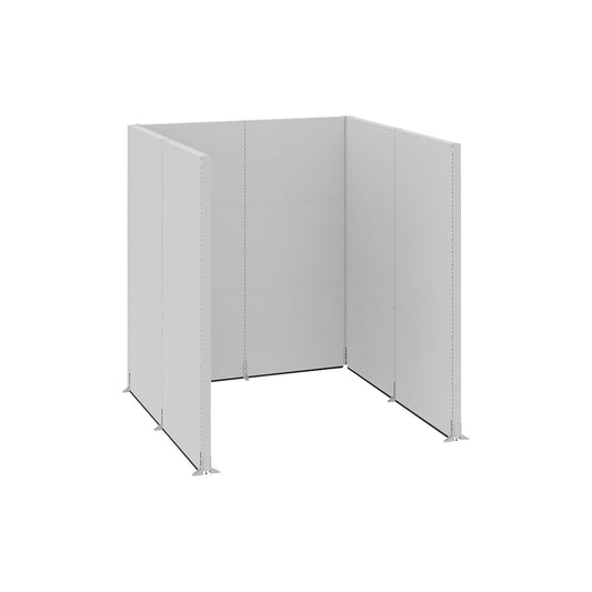 Acoustic partition, industry, complete modules, LxWxH 2730 x 2630 x 3000 mm.