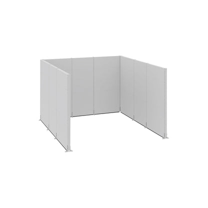 Acoustic partition, industry, complete modules, LxWxH 3730 x 3630 x 2500 mm.