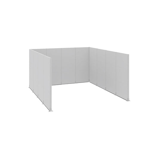 Acoustic partition, industry, complete modules, LxWxH 5230 x 5130 x 3000 mm.