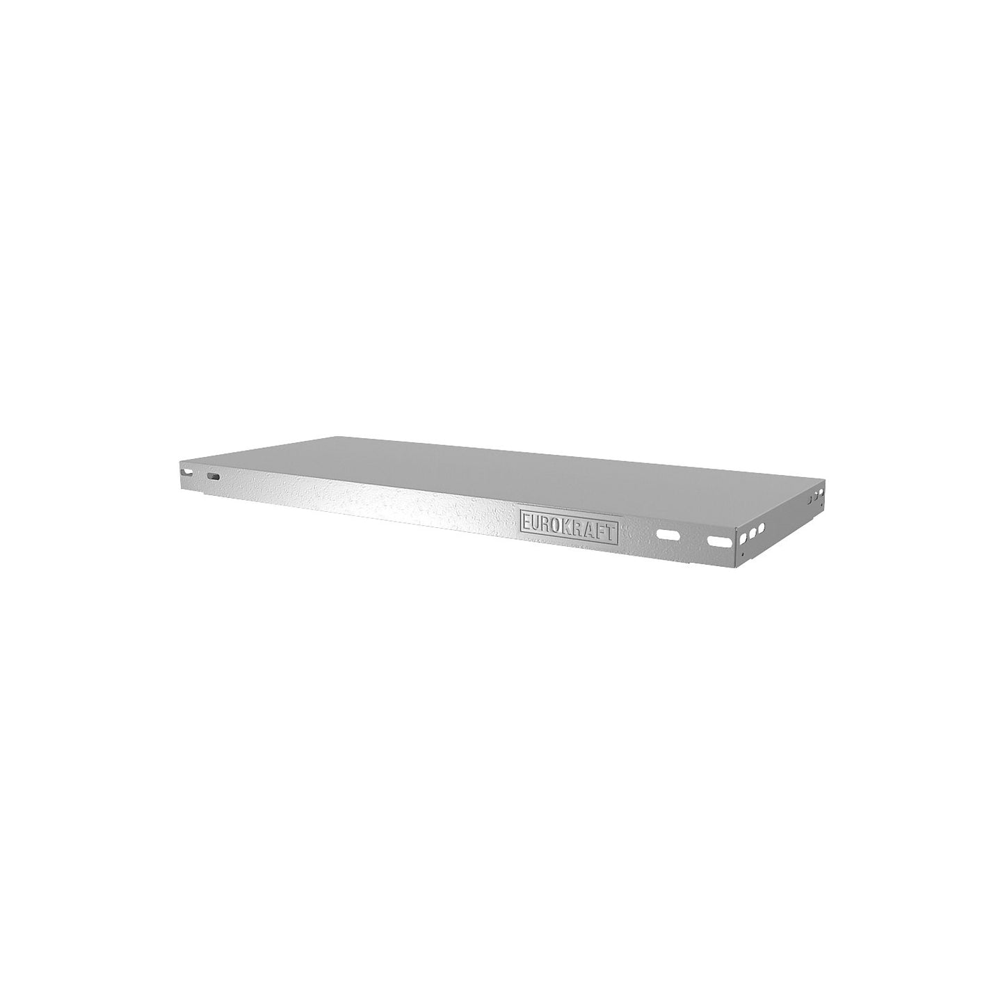 Shelf for boltless storage shelving unit, WxD 750 x 300 mm, zinc plated, max. load 300 kg, heavy duty.